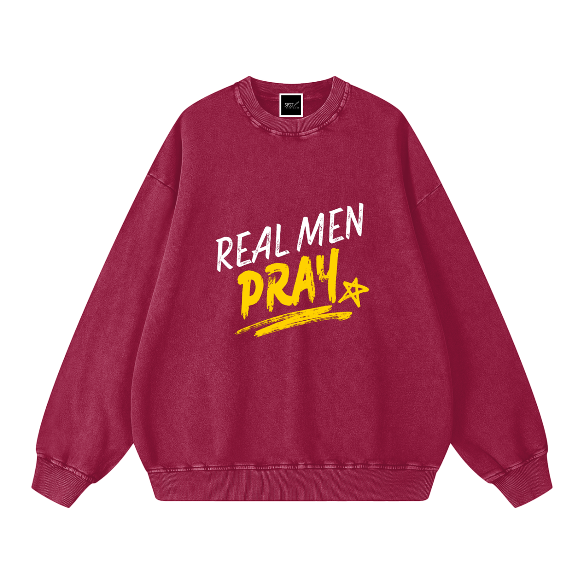 REAL MEN PRAY Oversized Sweatshirt
