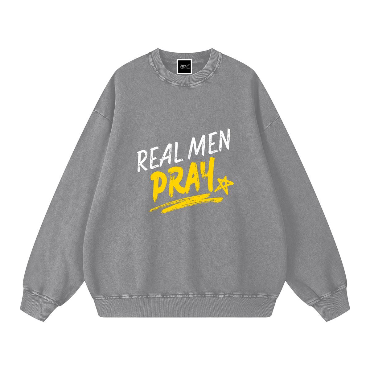 REAL MEN PRAY Oversized Sweatshirt