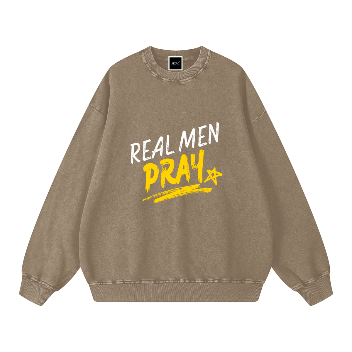 REAL MEN PRAY Oversized Sweatshirt
