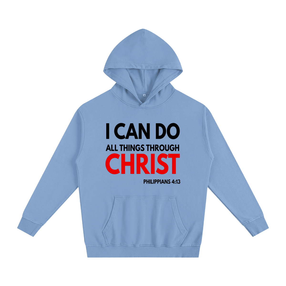Philippians 4:13 Hoodie (Red Letters)