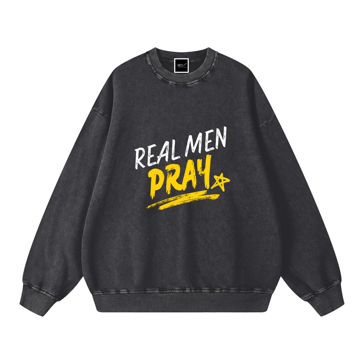 REAL MEN PRAY Oversized Sweatshirt