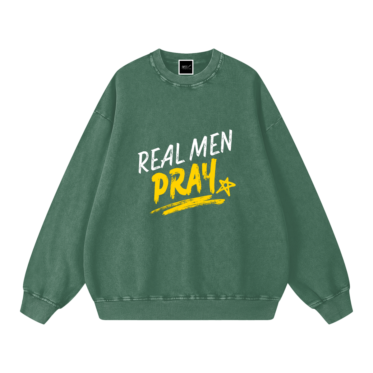 REAL MEN PRAY Oversized Sweatshirt