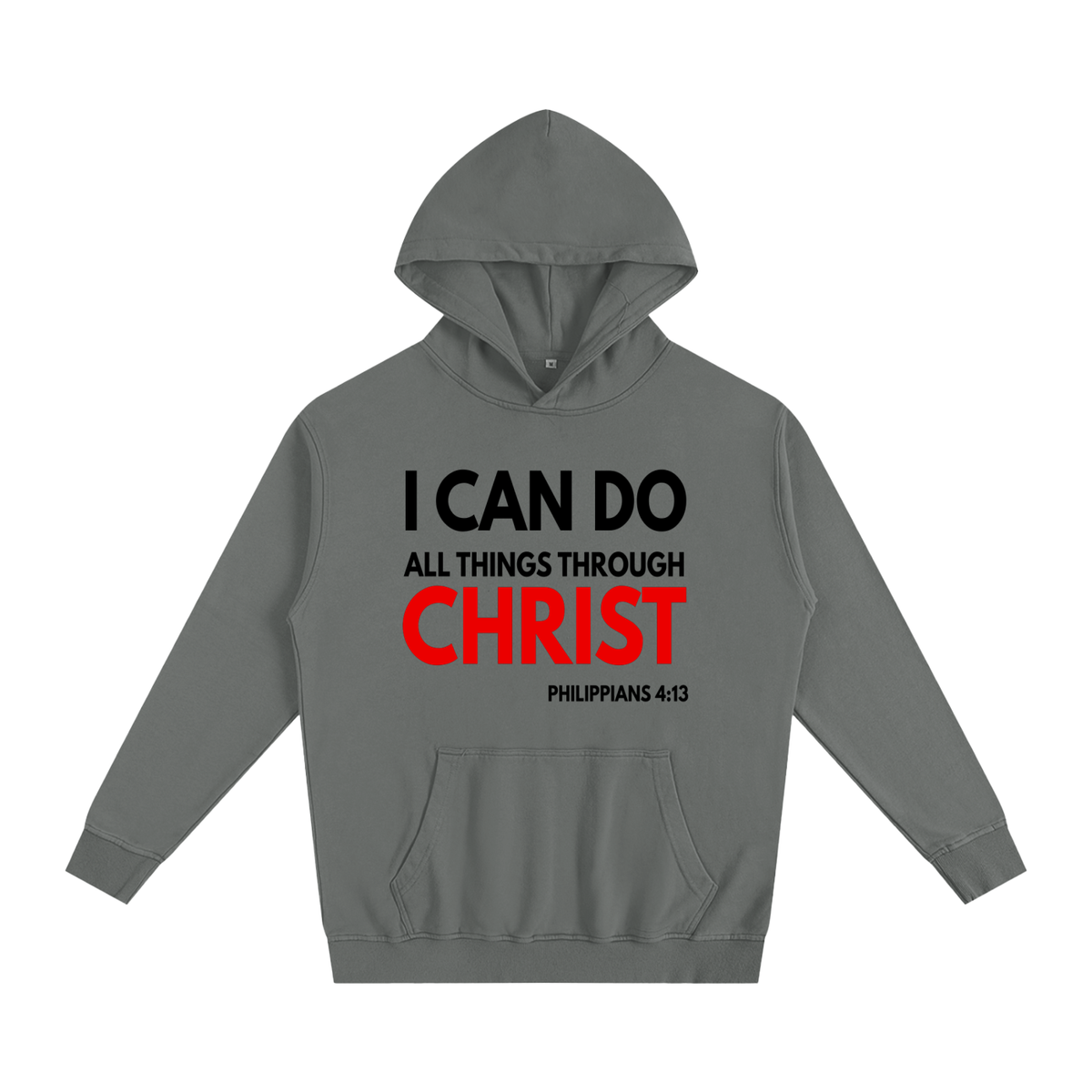 Philippians 4:13 Hoodie (Red Letters)