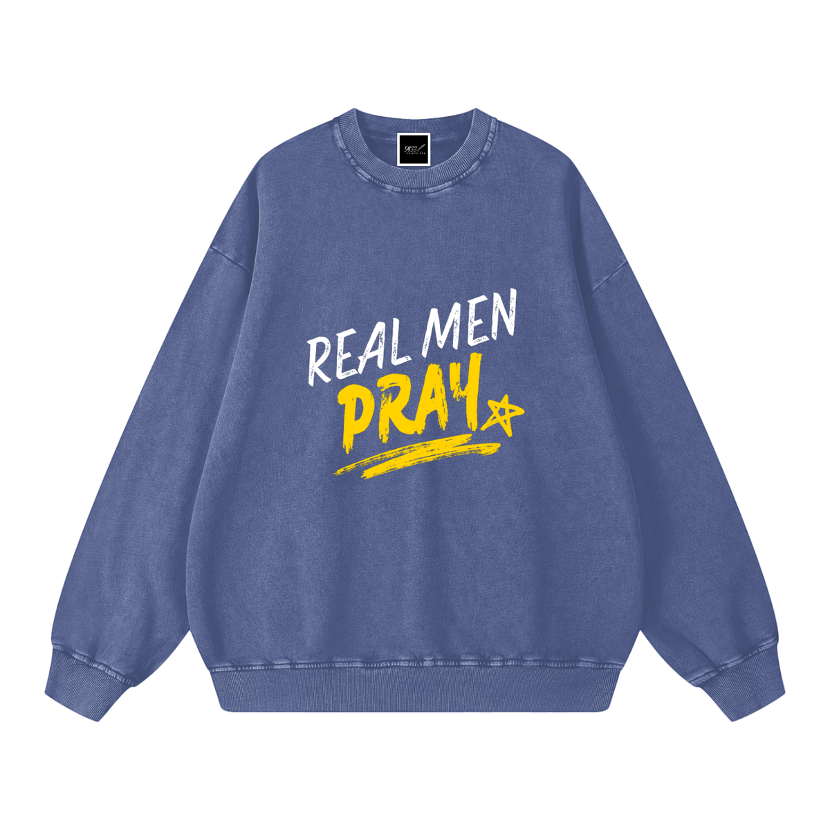 REAL MEN PRAY Oversized Sweatshirt