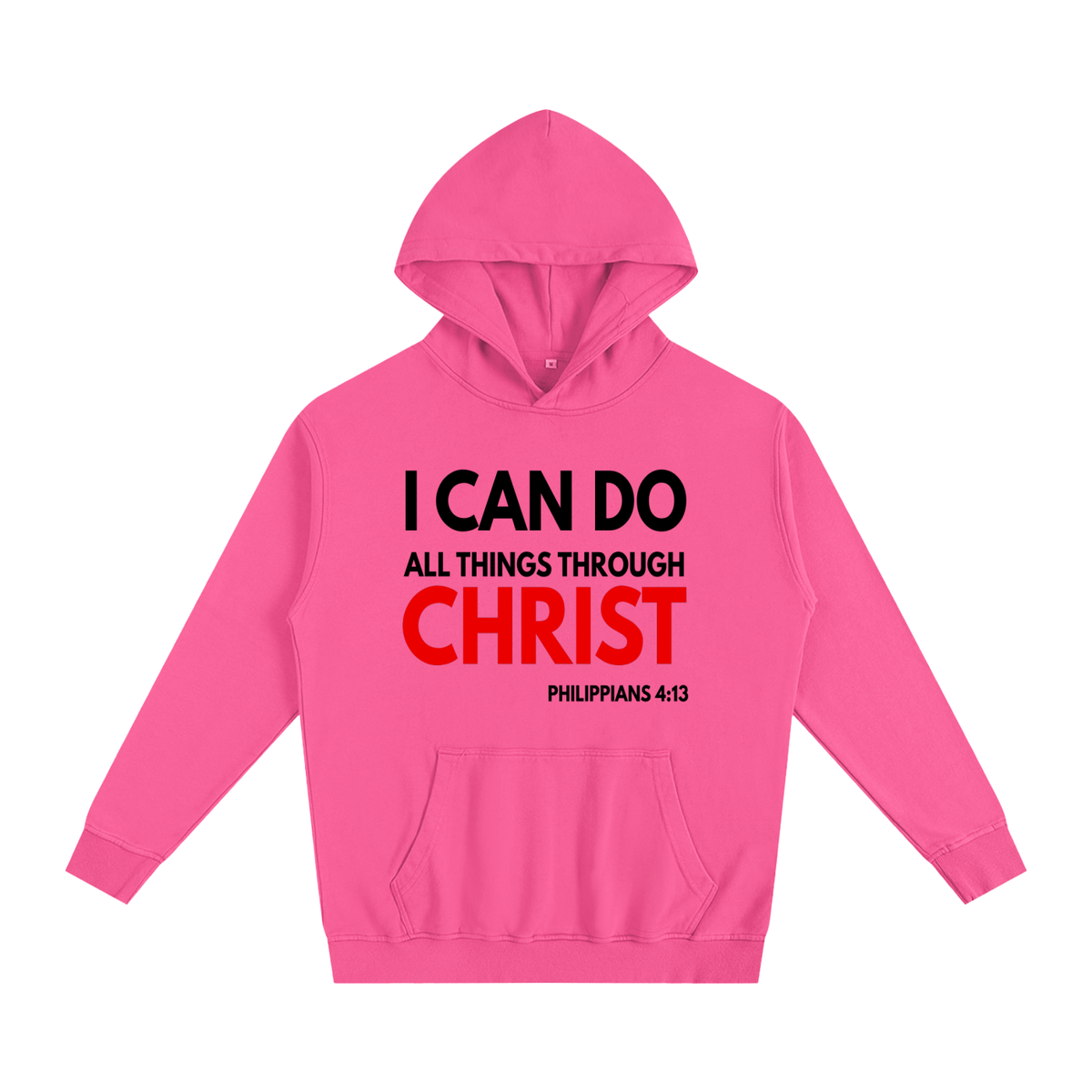 Philippians 4:13 Hoodie (Red Letters)