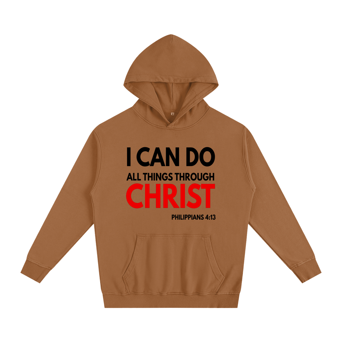 Philippians 4:13 Hoodie (Red Letters)